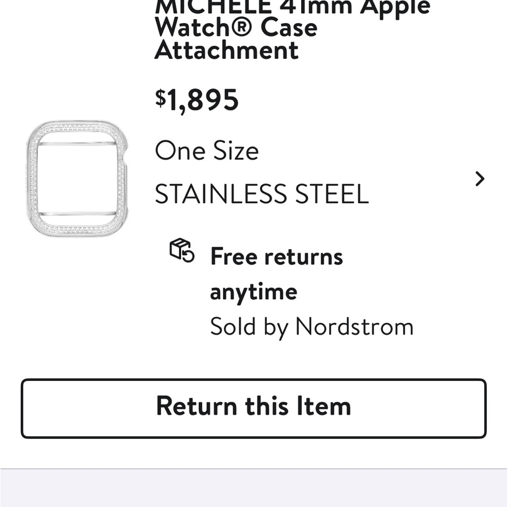 Michele Silver Diamond Watch Bezel - Picture 10 of 10